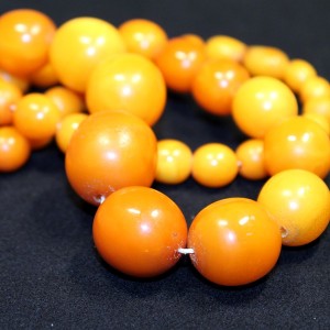 Antique natural baltic amber necklace